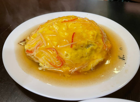 天津飯。冷壓薺藍籽油