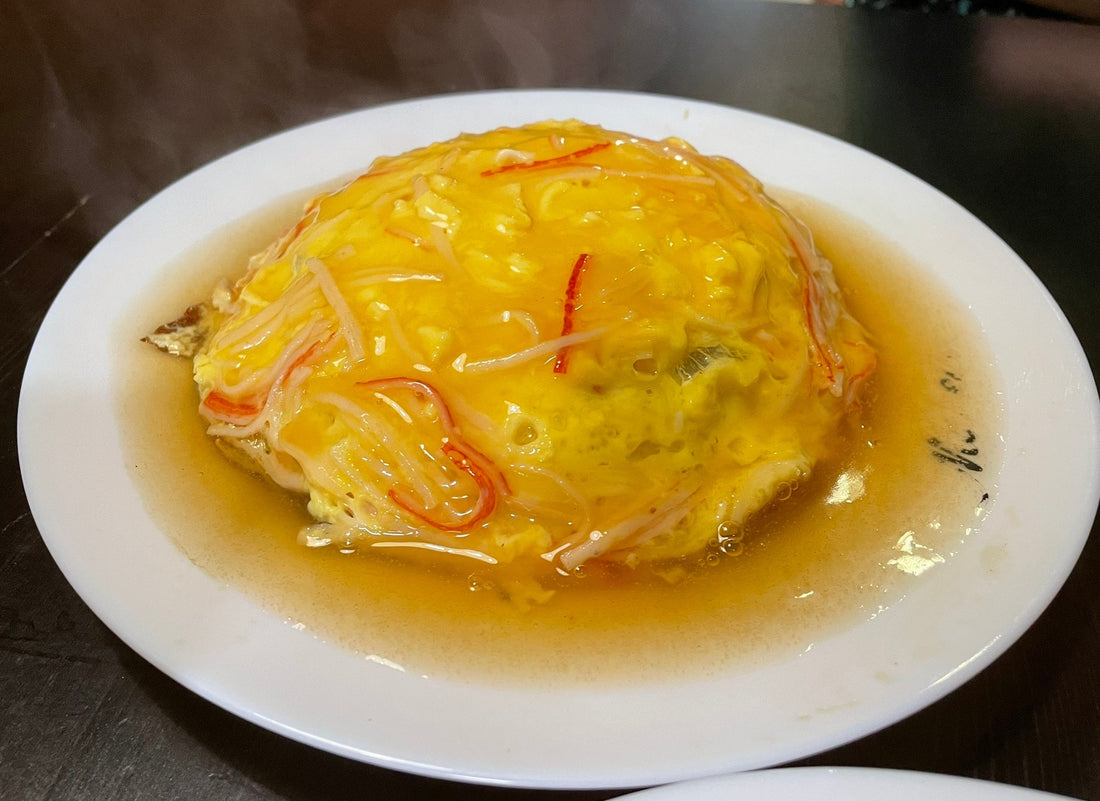 天津飯。冷壓薺藍籽油