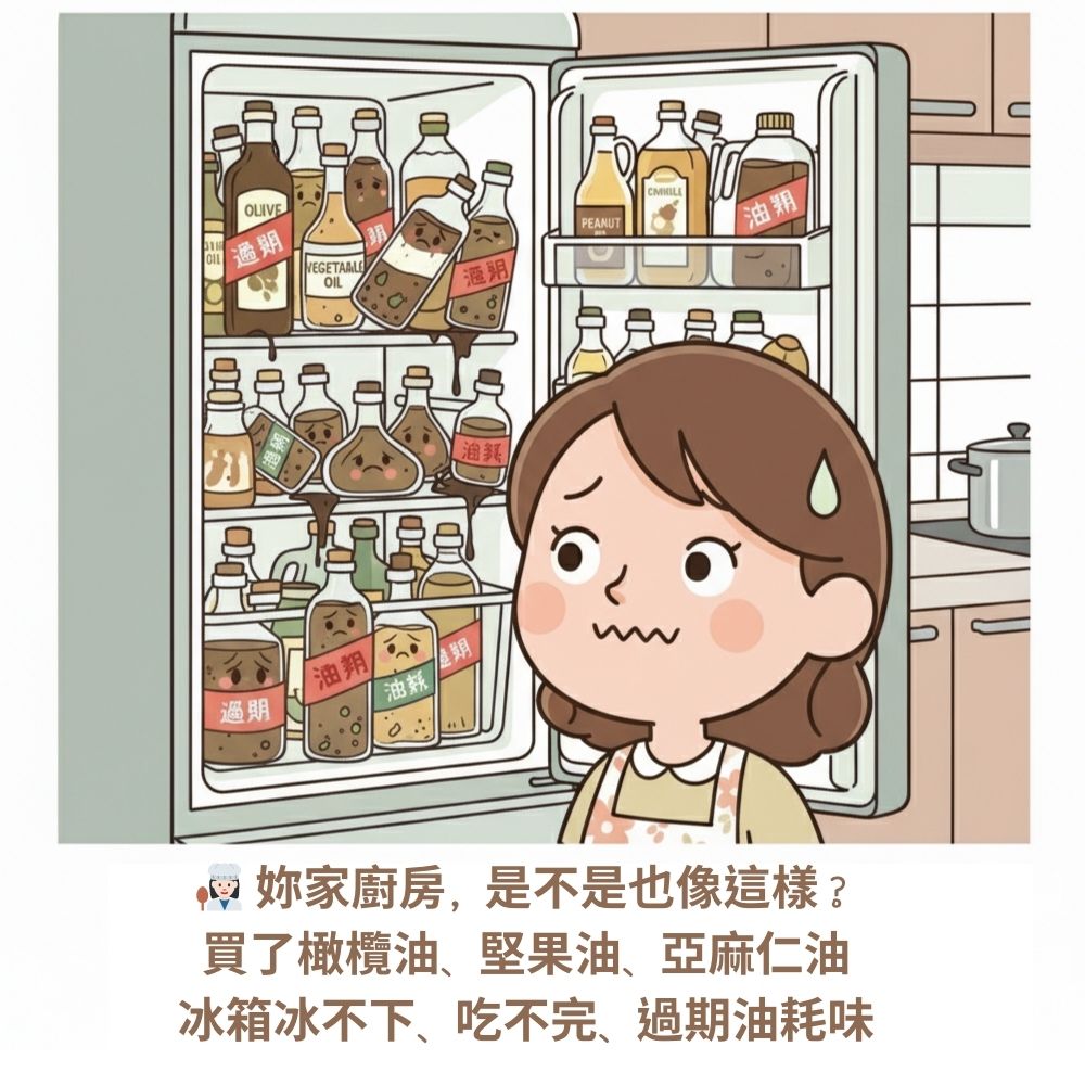 家裡要準備的健康油太多了！