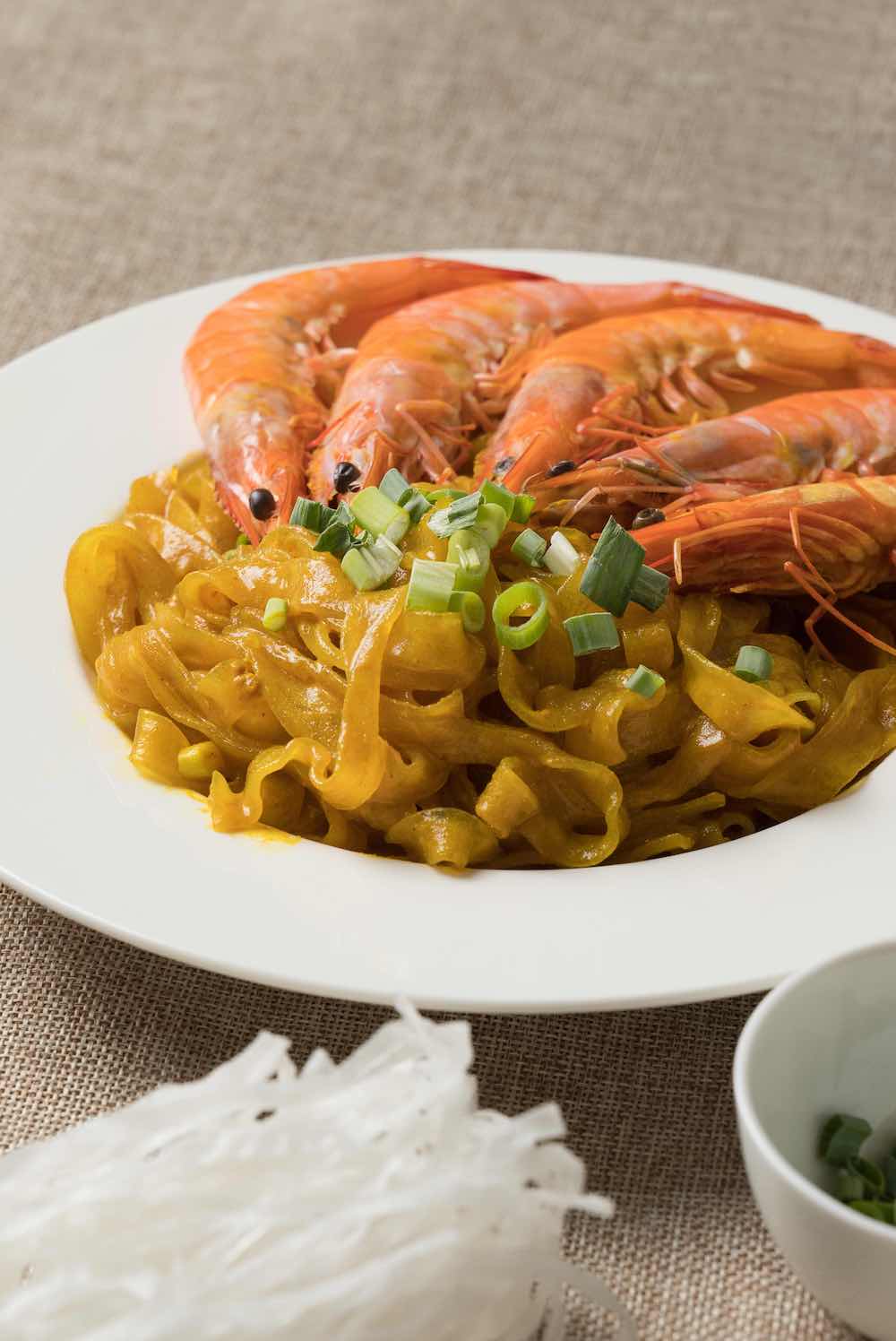 信全冬粉食譜：咖哩鮮蝦寬粉