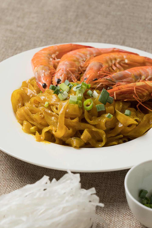 信全冬粉食譜：咖哩鮮蝦寬粉