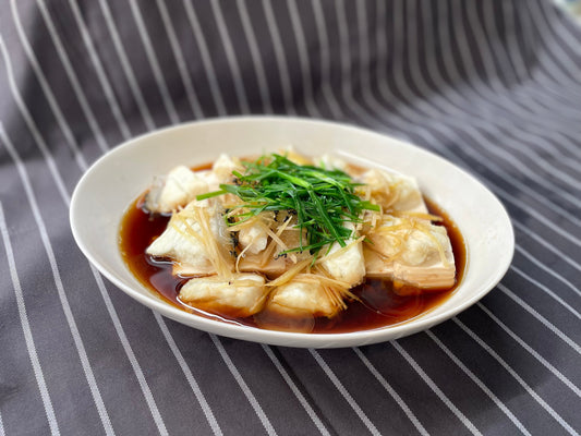 薺藍籽油食譜：清蒸石斑豆腐