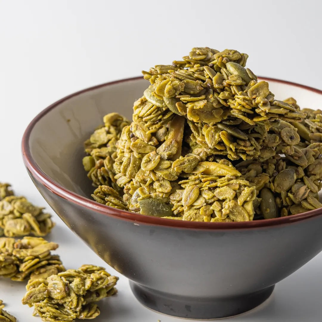 穀卡卡穀片 抹茶大豆 堅果燕麥脆片 SOY MATCHA GRANOLA [杏仁·大豆·奇亞籽]